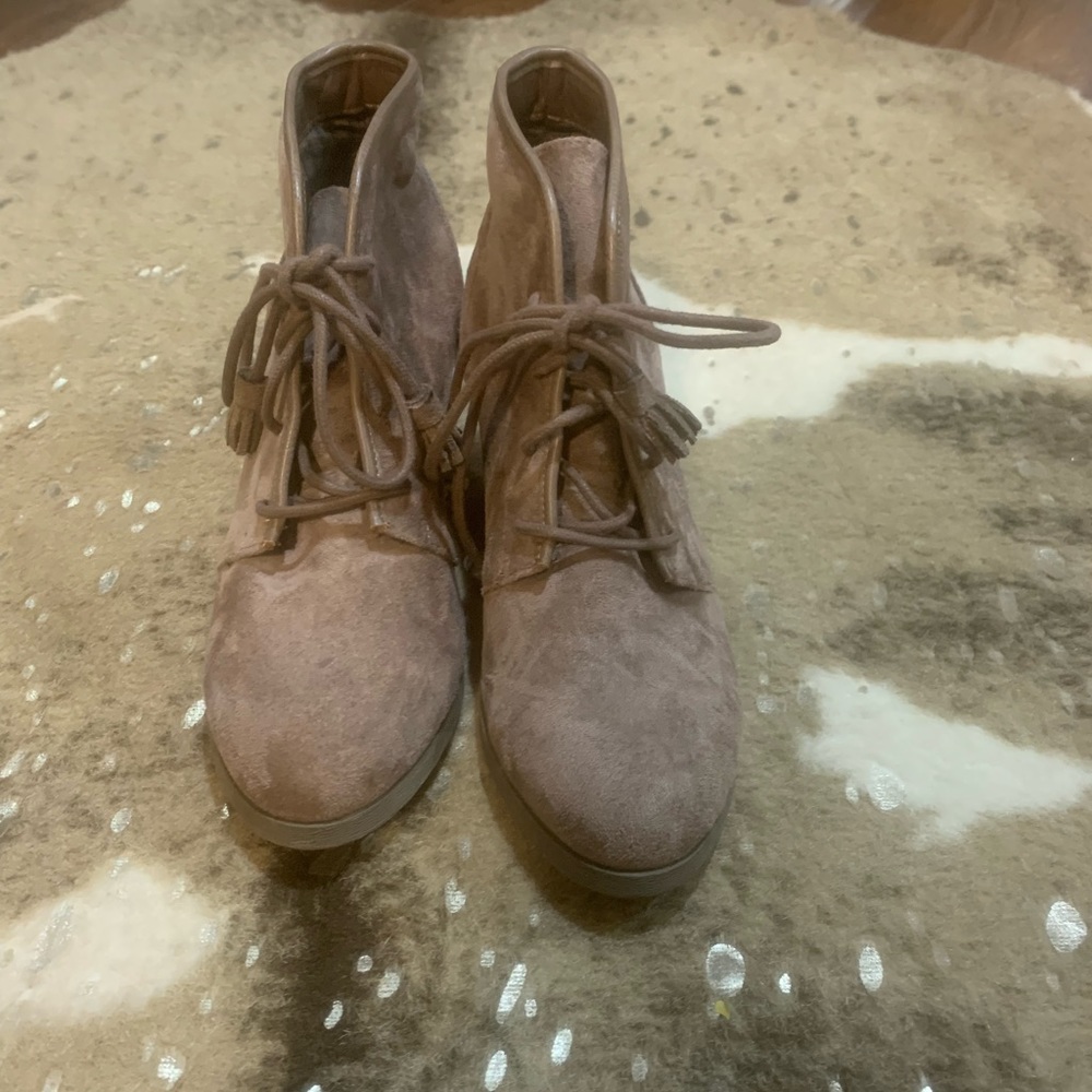 Suede booties